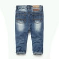 thumbnail image 2 of KIDSCOOL SPACE Baby Girl Boy Jeans,Little Kid Elastic Band Inside Ripped Denim Pants, 2 of 6