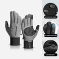 thumbnail image 2 of Winter Gloves for Men Women, Touchscreen Warm Gloves with Windproof Waterproof Fabric, Outdoor Running Cycling Cold Weather Gloves, 2 of 8