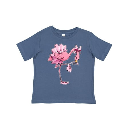 

Inktastic Flamingo Ballerina in Tutu and Ballet Toe Shoes Boys or Girls Toddler T-Shirt