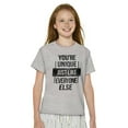 thumbnail image 4 of Unique Like Everyone Else Funny Crewneck T Shirts Boy Girl Teen Brisco Brands M, 4 of 6