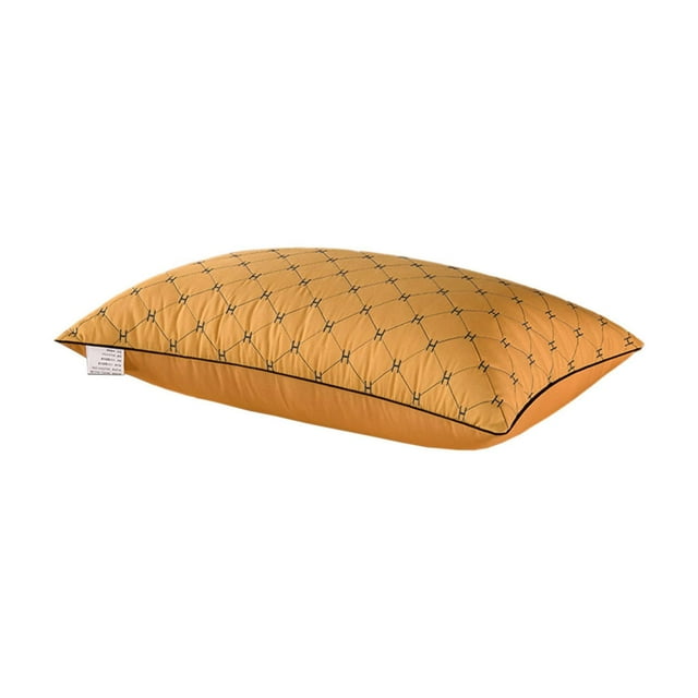 Bed Pillows 1 Head Pillow Core Embroidered Solid Color Brushed Fabric Quilted Pillow