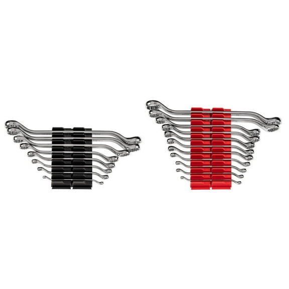 Tekton 45-Deg Offset Box End Wrench Set, (1/4 - 1-1/4 Inch, 6-32 Mm)