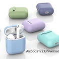 thumbnail image 5 of Funda protectora para Airpods de Apple, funda de silicona para auriculares inalámbricos Bluetooth de primera y segunda generación, carcasa protectora universal para auriculares, 5 of 5