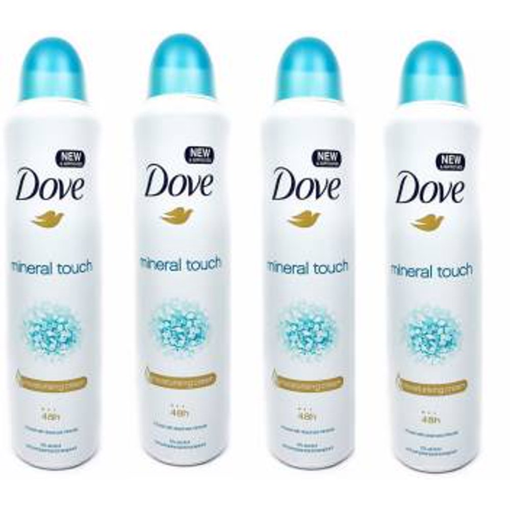 Dove, Mineral Touch, AntiPers., Blue Cap, 150ml (Pack of 4) Walmart