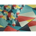 thumbnail image 4 of Ambesonne Abstract Quilted Bedspread Set 3 Pcs, Colorful Fractal, King Size, Multicolor, 4 of 5