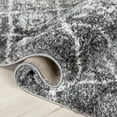 thumbnail image 6 of Well Woven Brega 3'11" x 5'3" Grey Geometric Diamond Thick Shag Area Rug, 6 of 8