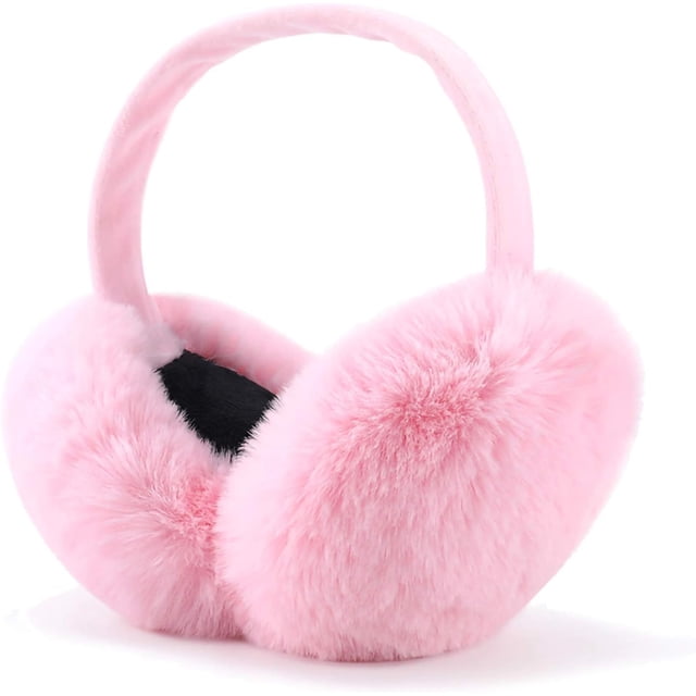 LinYooLi Cache-Oreilles d'Hiver en Fausse Fourrure Chauds Mignons Pliables pour Femmes Filles