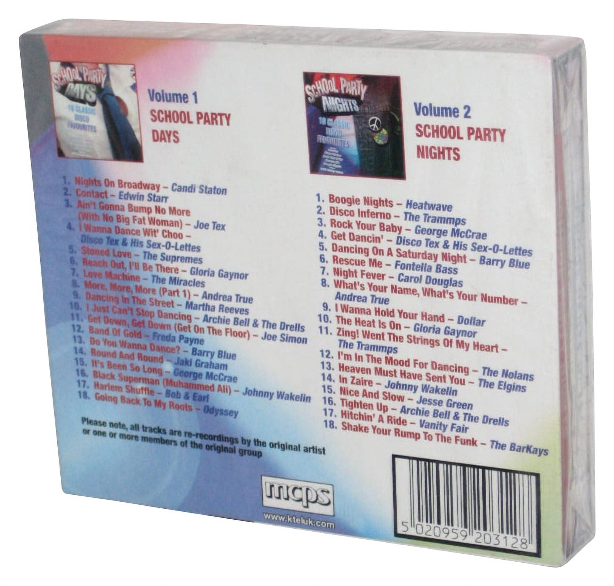 K-Tel School Party Classics Disco (2006) Audio Music CD Box Set