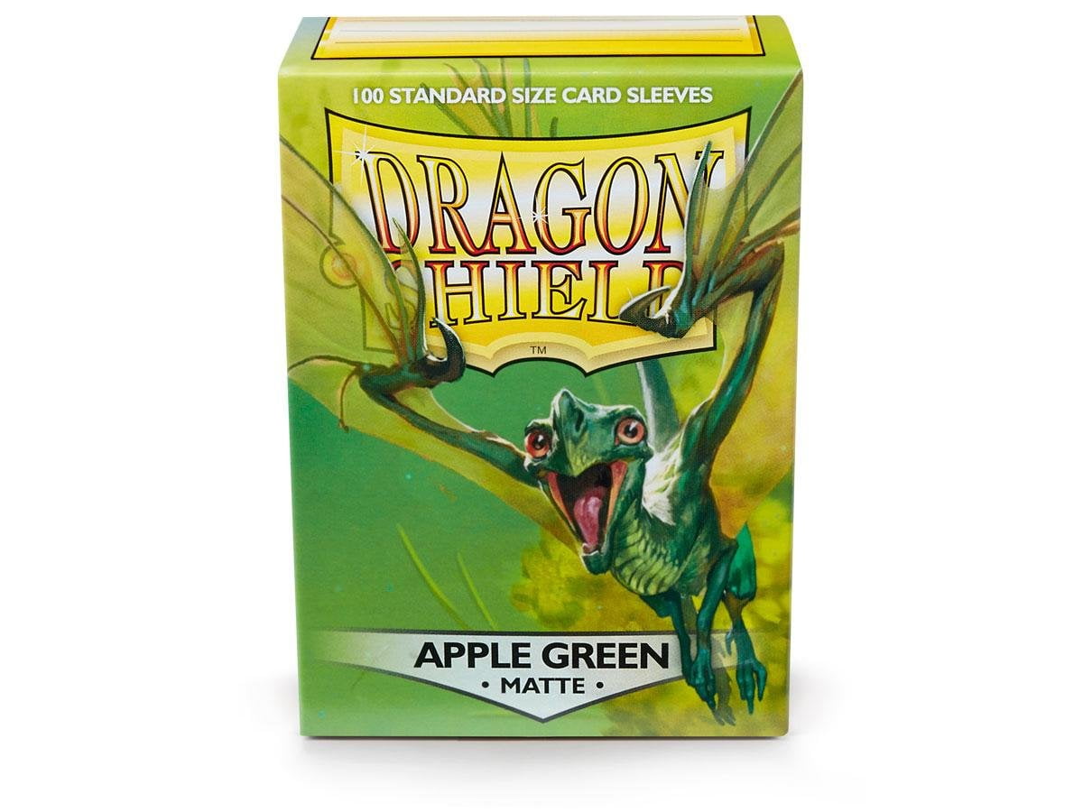 5 Packs Dragon Shield Matte Apple Green Standard Size 100 ct Card Sleeves Value Bundle!