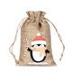 thumbnail image 1 of Bolsa de almacenamiento de dulces de Navidad, decoración de árbol de Navidad, medias de lino, bolsas de dulces de navidad, regalos de Papá Noel, Año Nuevo, 2023, 1 of 4