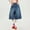 Dark blue, variant on Daolelai Retro Loose Wide-Leg Denim Cropped Trousers for Women, New Summer Style, High Waist, Slim Straight Trousers