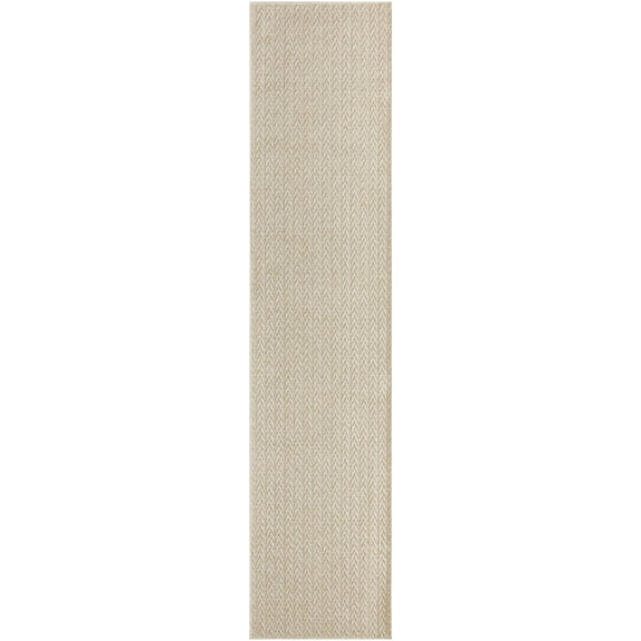Nourison Home Tulum 2'2" x 8' Cream Outdoor Rug