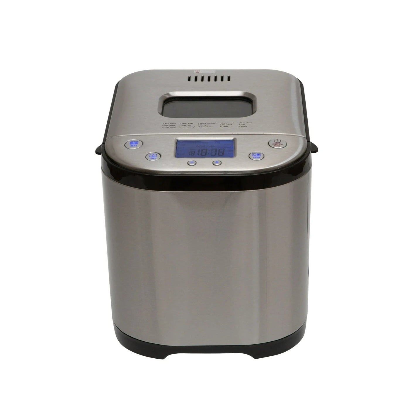 Machine à pain Culinary Chef à 15 programmes - Acier inoxydable