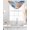 White Blue, variant on Orange Navy Blue Coral Sheer Waterfall Valance Curtains for Window, Summer Beach Coastal Ocean Starfish Rod Pocket Sheer Topper Swag Curtains for Living Room, Kitchen 38.5"W x 47.2"L, 1 Panel