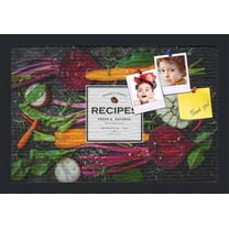 PinPix 18x12 Custom Cork Bulletin Board Root Vegetables Poster Board Has a Fabric Style Canvas Finish, Framed in Root Vegetables, by ArtToFrames (PinPix-1361)