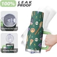 thumbnail image 4 of Halloween Mug, Scary Skull Cup 40oz Insulated Tumbler with Handle and Straw, Spooky Gift for Friends, 4 of 5