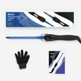 thumbnail image 6 of 9mm Thin Curling Iron Ceramic, 3/8 inch Small Barrel Curling Wand for Long & Short Hair, LCD Display with 9 Heat Setting Include Glove(Blue), 6 of 7