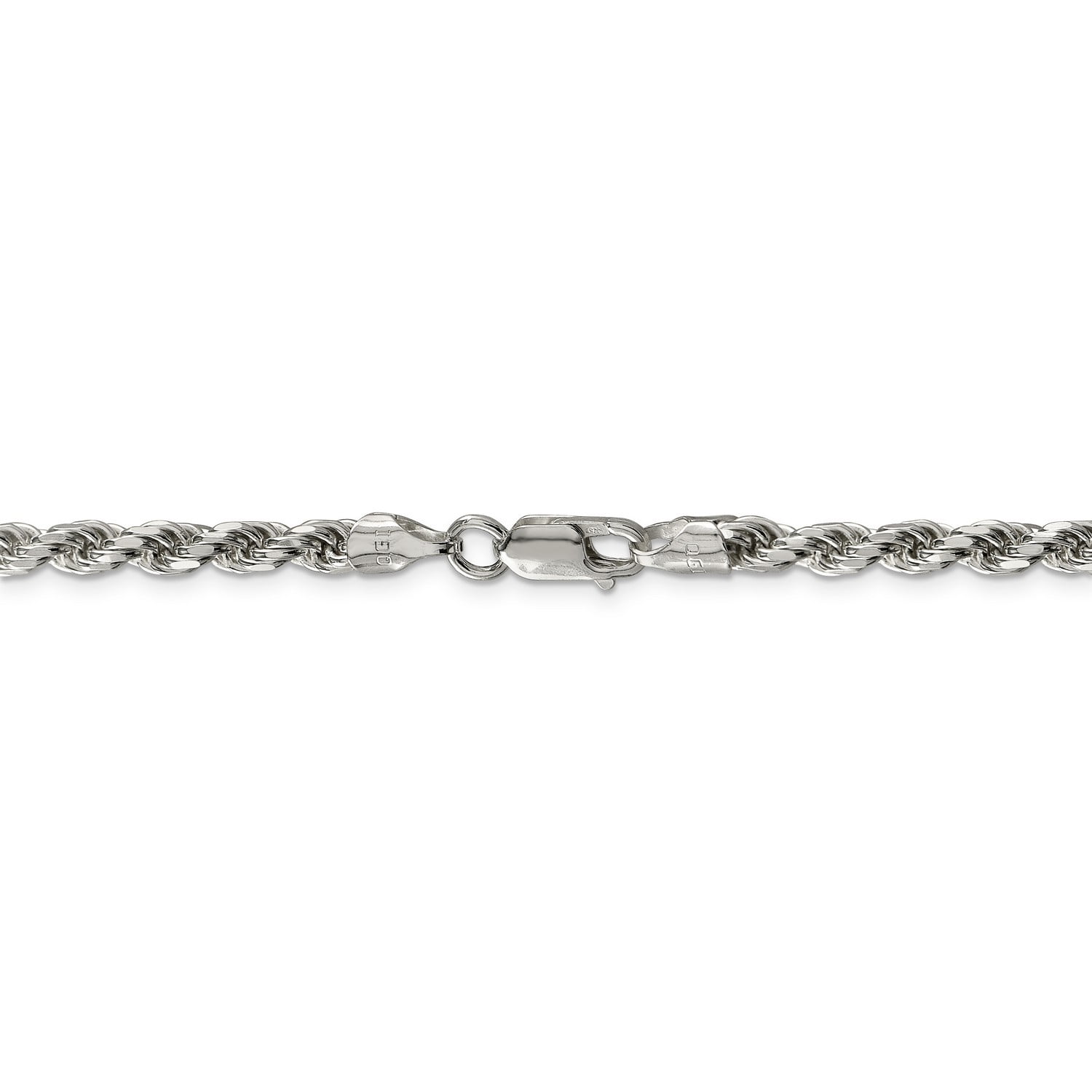 Sterling Silver 1.1mm Diamond-Cut Rope Chain Necklace Solid Italian Nickel-Free 14-36 Inch 