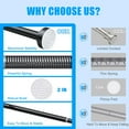 thumbnail image 6 of TITGIPE No Drill Telescopic Shower Curtain Rod 32-68" Adjustable Spring Tension Rod with Anti-Skid Design Rust-Resistant Stainless Steel for Bathroom, 6 of 8