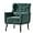 Blackish Green, variant on Modern Accent Living Room Chairs Comfy Chenille Fabric Upholstered Foam Filled Mid Century Arm Chairs for Living Room, Reading Room, Bedroom,Dark Blue