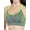 Green, variant on Women's Active Middle Impact Keyhole Seamless Mesh Racerback Sports Bra
