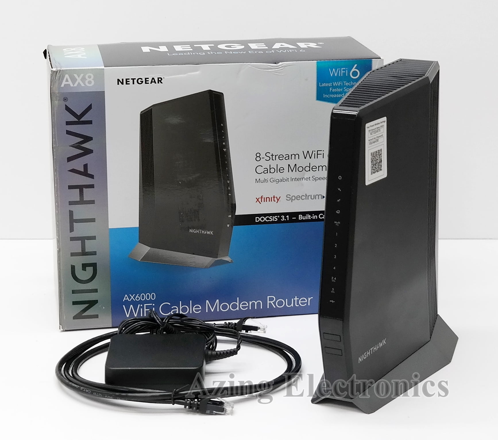 Owned NETGEAR Nighthawk CAX80 AX6000 8Stream WiFi 6 Cable Modem