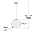 thumbnail image 4 of 28101LEDDLP-BCP/CP Access Lighting Glow- Pendant-10 Inches Wide By 10 Inches Tall-LED Lamping Type, 4 of 4