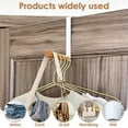 thumbnail image 6 of Austok 2 Pcs Over The Door Hanger Folding Clothes Drying Rack Space Saving Over Door Drying Rack Portable Over The Door Clothes Drying Rack for Closet Laundry Room Bathroom, 6 of 10