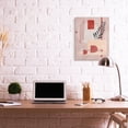 thumbnail image 2 of Stupell Industries Warm Abstract Shapes Red Pop Plant Detail Canvas Wall Art by Ziwei Li, 2 of 6
