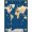 Blue Multicolor, Pattern 4, variant on ODIKA 4'x6' Washable Area Rug Large Cartoon Map Featuring Continents Wildlife Compass Playroom for Bedroom, Reading Nook, Pet Friendly & Non-Shedding