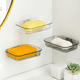 thumbnail image 4 of Jabonera de fácil instalación, soporte para pared de cocina, sin taladro, moderna, transparente, para baño, barra de champú, contenedor de ducha C, 4 of 6