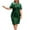 Green, variant on qelini Formal Dresses for Women Plus Size Sequined Spring Short Sleeve Round Neck Cape A Line Dresses Elegant Evening Party Wedding Guest Solid Color Pencil Dress Brown L