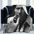 thumbnail image 2 of Blanket Nicolas Cage Soft and Comfortable Warm Fleece Throw Blankets Yoga Blankets Beach Blanket Picnic Blankets Gift for Dorm room office decor Sofa Bed Camping Travel All Season, 2 of 6