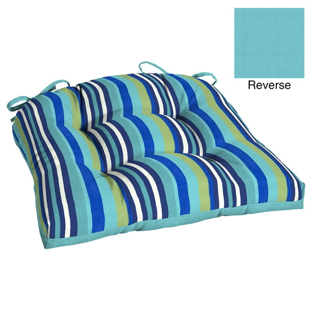 Outdoor Wicker Seat Cushion, Turquoise Outdoor Seat Cushions