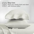 thumbnail image 4 of The Great American Store Queen Pillow Cases Solid Ivory - 8 Pack - Envelope Closure - Soft Brushed Microfiber Fabric - Shrinkage and Fade Resistant Pillow Cases Queen Size 20 X 30 Inches, 4 of 4