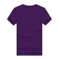 thumbnail image 4 of Babysbule Women's Summer Tops Unisex T-shirt Love Printed Pattern Casual Fashion Soild Color Short Sleeve Tops, 4 of 8