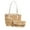 Beige, variant on Stylish Woven Tote Handbag For Women Casual Daily Use Work Shopping Shoulder Bag