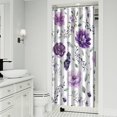 thumbnail image 2 of Waterproof Pioneer Shower Curtain 36x72 Inch Polyester Unique Colorful Floral Shower Curtain for Bathroom Hotel Home Decor with 7 Plastic Hooks, 2 of 5