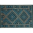 thumbnail image 1 of Ahgly Company Indoor Rectangle Southwestern Light Blue Country Area Rugs, 8' x 10', 1 of 4