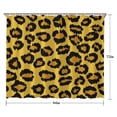 thumbnail image 5 of Yellow and Black Of Leopard Print Shower Curtain 84"x72" ,Bathroom Decorative Shower Curtains Set with 12 Hooks,Modern Waterproof Washable Shower Curtain, 5 of 6