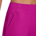 thumbnail image 4 of CFLVAEK Dressy Capris for Women Plus Size High Waist Stretch Capris Pants Pull On Capri Slacks with Pockets Work Casual Hot Pink M, 4 of 8