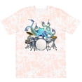thumbnail image 3 of Inktastic Cute Blue Octopus Drumming T-Shirt, 3 of 5