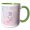 Green/White, variant on 3drose, Antler Arrows and Typography Illustration on Pink-follow Your Arrow, 11oz Magic Transforming Mug