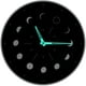 thumbnail image 5 of Reloj de pared de madera luminoso con fase lunar, silencioso, sin pilas, 5 of 7