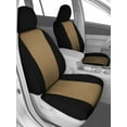 thumbnail image 2 of CalTrend Front Buckets Carbon Fiber Seat Covers for 2015-2017 Toyota Sienna - TY547-06FC Beige Insert with Black Trim, 2 of 3