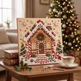 thumbnail image 3 of Pearl Kit, Christmas Wooden House Pearl Painting Kit with Frame, 3D Pearl Diamond Art Craft for Adults & Beginners, DIY Diamond Art Kits with Frame, Christmas Wall Art Decor Gift, 7.87in, 3 of 8