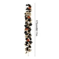 thumbnail image 3 of Moocorvic Thanksgiving Fall Black Pumpkin Garland 5.74 FT, with Orange Pumpkins Berries Autumn Leaf Vines Table Decoration for Party Mantle Indoor, 3 of 7