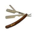 thumbnail image 7 of CS-101 Stainless Steel Straight Edge Brown Barber Razor + 200 Lord Single Blades, 7 of 7