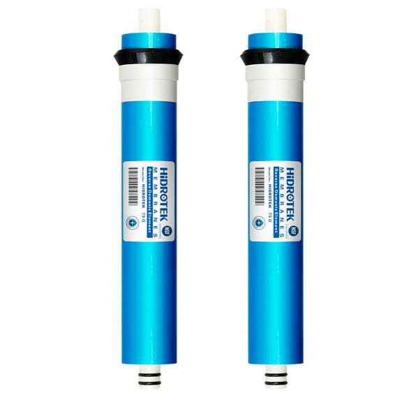 Universal Compatible 75GPD Reverse Osmosis Membrane Replacement-NSF certificated Removes 98% of Contaminants in Water(pack 2)