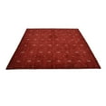 thumbnail image 5 of Rugsotic Carpets Handmade Rugs Hand Knotted Loom Square 6'x6' Red White Wool for Indoor Use, 5 of 7